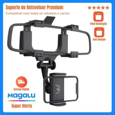 Imagem de Suporte Ajustavel Para Celular Carro Retrovisor Veicular Universal - I