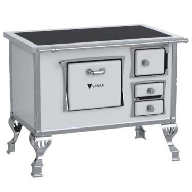 Imagem de Fogao a Lenha Venax GII n 2 Premium Branco, SAIDA ESQUERDA
