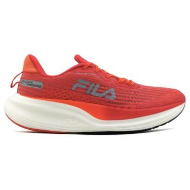 Imagem de Tênis Fila Racer Speedzone Feminino, 40, Vermelho, Laranja