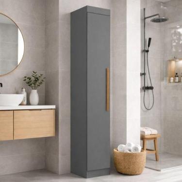 Imagem de Armário Multiuso 1 Porta Smart Maxel Móveis, Onix