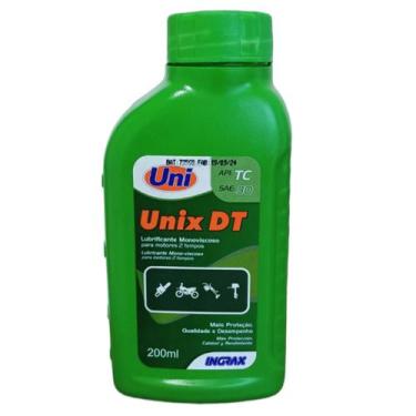 Imagem de Óleo 2 Tempos Unix DT Ingrax 200ml Para Roçadeira e Motor a Gasolina L
