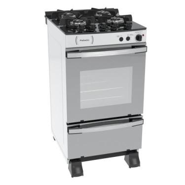 Imagem de Fogao a Gas 4 Bocas Venax Palladio Vitreo Branco, 110V