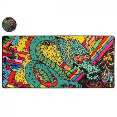 Imagem de Mousepad Gamer PcYes Dragon Extended - Extra Grande: 900x420mm - PMD90