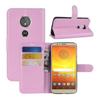 Imagem de Capinha Carteira Flip Wallet Moto G6 Play Xt192 Capa Top - Danet, Rosa