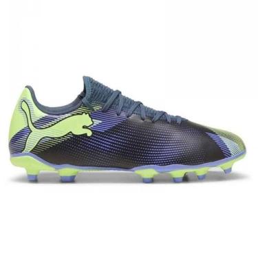 Imagem de Chuteira Campo Puma Future 7 Play, Cinza, Verde, 43