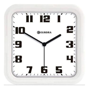 Imagem de Relogio de parede branco twi 6540-141 eurora, BRANCO