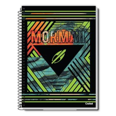 Imagem de Caderno Mormaii Capa Dura Espira 1 Matéria Escolar Masculino, Preto