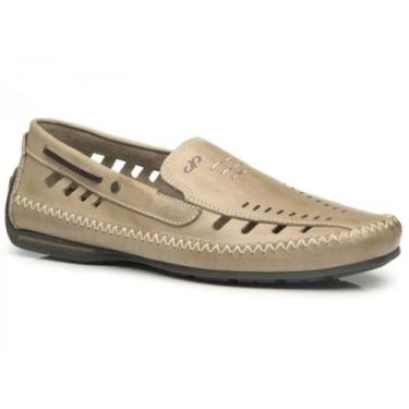 Imagem de Sapato Mocassim Pegada 140774 Masculino, Cravo, 41