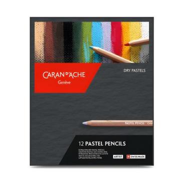 Imagem de Lápis de Cor Pastel Seco Caran D'ache com 12 Cores  - CARANDACHE