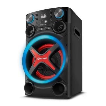 Imagem de Caixa Amplificada Mondial TM-1200-B luzes Bluetooth 1200W RMS APP Bivolt