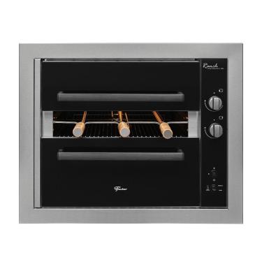 Imagem de Churrasqueira a Gás de Embutir com Forno Fischer Ranch 3 Espetos Inox com Easyclean e Espetos Rotativos Bivolt