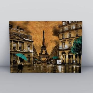 Imagem de Quadro sem moldura3 rinoceronte dourados pintados - Quadros TAC 