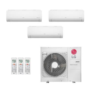 Imagem de Ar-Condicionado Multi Split Inverter LG 36.000 (2x Evap HW 9.000 + 1x Evap HW 24.000) Quente/Frio 220V	