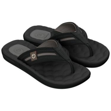Imagem de Chinelo Cartago Egeu Iv Dedo Ad 12530 Masculino, Preto, 39