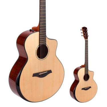 Imagem de Violão Elétrico  PHX Mini Jumbo AH-599 NA Anatomico J.White
