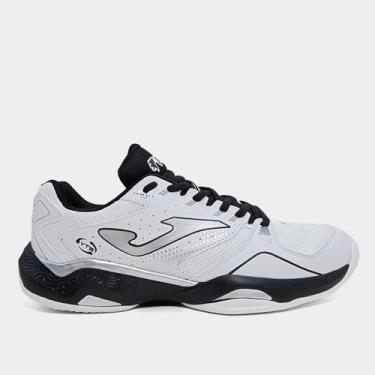 Imagem de Tênis Joma Master 1000 Saibro Masculino, Branco, Preto, 39