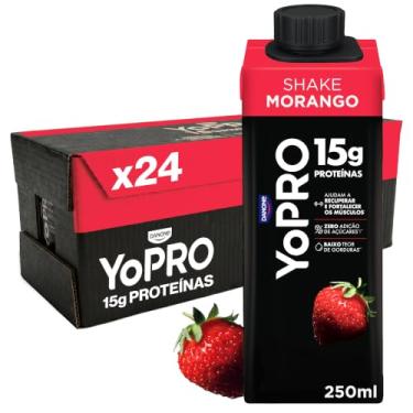 Imagem de Pack YoPRO Bebida Láctea UHT Morango 15g de Proteínas 250ml -24 Unidades