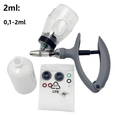 Imagem de Seringa Automática Ajustável Para Aves 2/5ml, Injetor Contínuo Para Ga