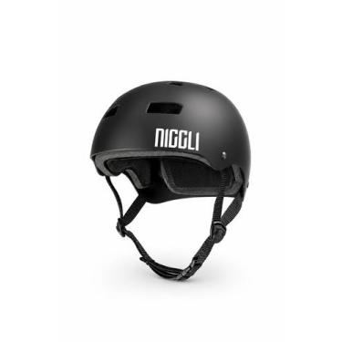 Imagem de Capacete preto fita preta pro fosco niggli, GG