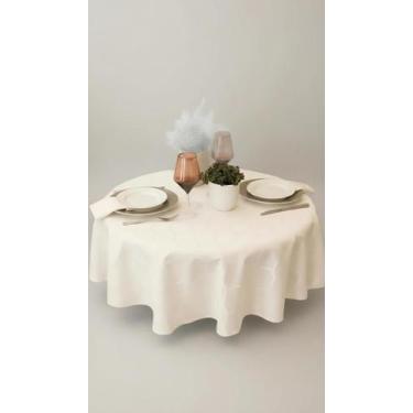 Imagem de Toalha de Mesa Impermeável Jacquard 1,70m Redonda - Congratulations St