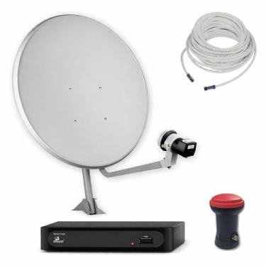 Imagem de Kit Receptor Digital Satélite Imagevox ADV-SAT120NB Full HD DVBS2 USB 