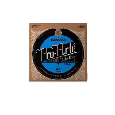 Imagem de Cordas Para Violão Nylon D Addario Pro-arté Nylon Core Ej46 Prata/tran