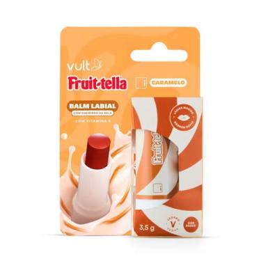 Imagem de Balm Labial Marrom Caramelo Vult e Fruit tella 3,5g Hidratação Dos Láb