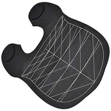 Imagem de Newmind Capa de barbeiro para salão de beleza, xale antiderrapante para tintura de cabelo, gola curta para corte de cabelo, para barbearia, casa, para adultos e crianças, colarinho preto
