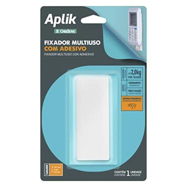 Imagem de Ordene - Fixador Multiuso com Adesivo, Cor Branca, Linha Aplik