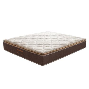 Imagem de Colchão Solteiro Bali Mola Ensacada (28x88x188) Bege e Marrom