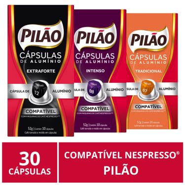 Imagem de 30 Cápsulas para Máquinas Nespresso®, Café Pilão - Cafezale