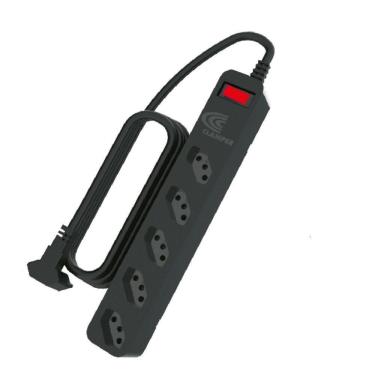 Imagem de DPS - 5 tomadas - Clamper iClamper Energia 5 - Preto - 10872