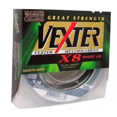 Imagem de Linha Pesca Multifilamento Vexter X8 0.44mm 80lb 300m 8 Fios