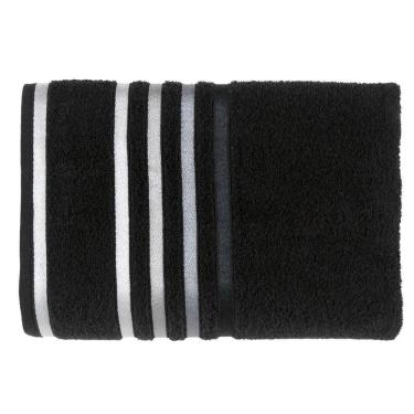 Imagem de Toalha De Rosto Lumina Karsten 48X80Cm Preto Cinza Algodão