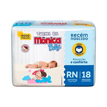 Imagem de Turma da Mônica Baby Fralda Jumbinho Rn 18 Unidades