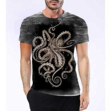 Imagem de Camiseta Camisa Polvos Animal Moluscos Tentáculos Bico 1 - Estilo Krak