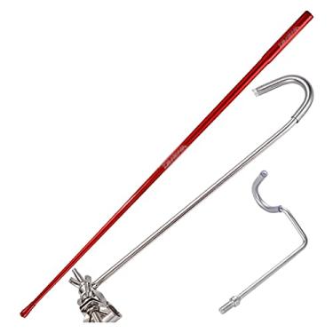 Imagem de Barraca de pesca Suporte da haste do carbono Canto de pesca de carbono cabeça de pesca de aço inoxidável haste ultra leve titular Suporte para vara de pescar ( Size : A )