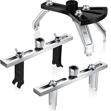 Imagem de Frienda 3 peças de ferramentas universais de remoção de bomba de combustível ajustável, anel de bloqueio de bomba de combustível, chave inglesa, módulo de bomba de combustível, chave inglesa, tampa do tanque de combustível, tampa para remover chave inglesa