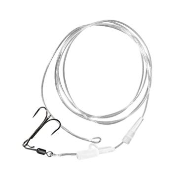 Imagem de pesca fluorocarbono 20,4 kg, líderes resistentes fluorocarbono | Linha pesca forte para equipamentos pesca água salgada e doce, equipamento pesca para entusiastas pesca