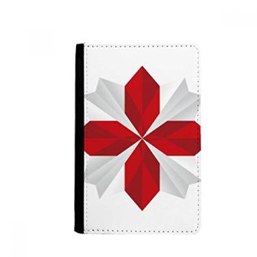 Imagem de Porta-passaporte abstrato Natal origami padrão flor notecase burse carteira capa cartão bolsa, Multicolor