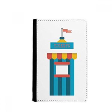 Imagem de Incrível ilustração de bilhetes de parque engraçado porta-passaporte Notecase Burse carteira capa porta-cartão, Multicolor