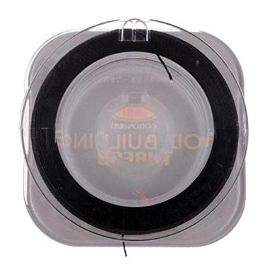 Imagem de Menolana Guia de embrulho de vara de arame construção de 50 m vara de pesca castng Spincasting, preto