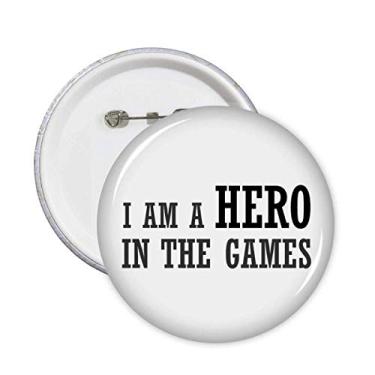 Imagem de Emblema de presente I Am A Hero in The Games Art Deco com broches modernos, 5 peças