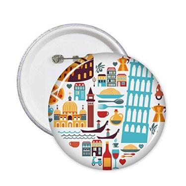 Imagem de Broche de coração de teatro romano italiano, 5 peças