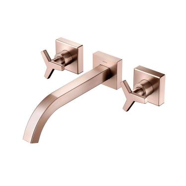 Imagem de Misturador para Banheiro Parede City Cobre Escovado - Docol