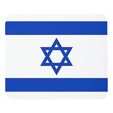 Imagem de Mouse Pad com bandeira de Israel tapete de mouse de computador acessórios de mesa 24 cm x 20 cm cor: bandeira de Israel