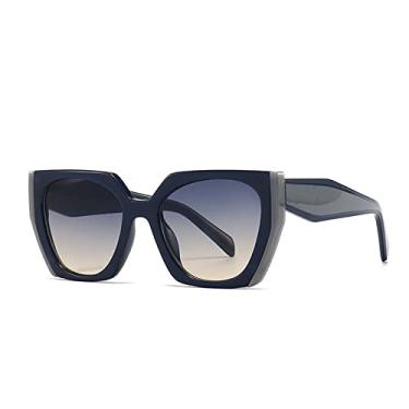 Imagem de Óculos de sol quadrados de polígono irregular de luxo para mulheres vintage gradiente olho de gato óculos de sol femininos tons de leopardo, 4, tamanho único