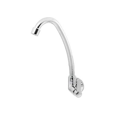 Imagem de Torneira Bica Móvel Cozinha Abs Cromado Slim Parede 1/4v