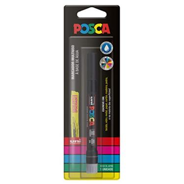 Imagem de PCF-350 Caneta Posca, Uni-Ball, Preta, Blister c/1 unidade