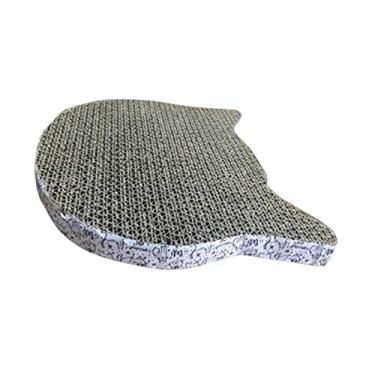 Imagem de Generic Arranhador de gato papelão ondulado arranhador almofada de arranhador para gatinho cadeira protetor de móveis para gatos em casa, cabeça de gato